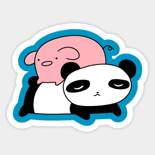 Little Piggy and Panda Sticker